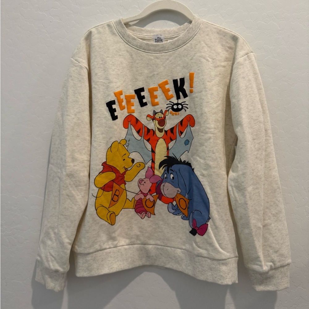 Disney Winnie the Pooh Halloween Pooh Bear Piglet Eeyore Tigger Sweatshirt NWT